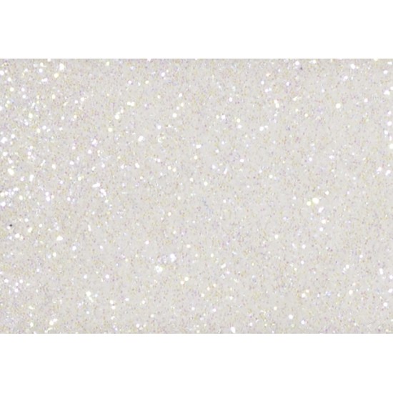Glitter σκόνη λευκή ιριδίζουσα χρωματισμένη σε pale gold 7γρ