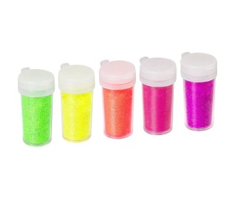 Glitter σετ 5 χρώματα Νέον 5τεμ x 4gr Glitter σετ 5 χρώματα Νέον 5τεμ x 4gr