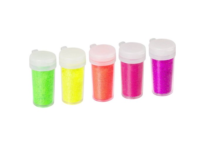 Glitter σετ 5 χρώματα Νέον 5τεμ x 4gr Glitter σετ 5 χρώματα Νέον 5τεμ x 4gr