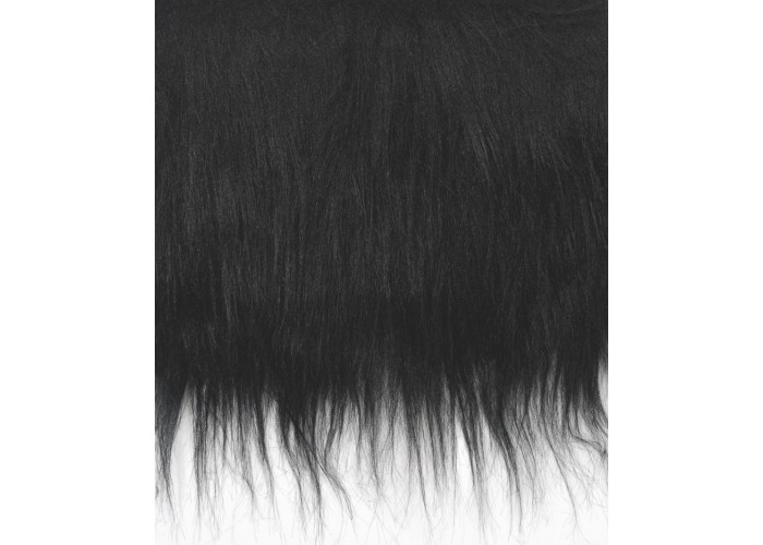 Γούνα Long Hair Plush 20x35cm μαύρο