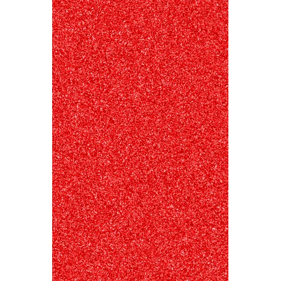 Αφρώδες φύλλο με glitter 30cm x 20cm  2mm -  Κόκκινο 