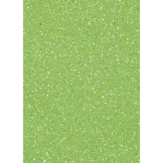 Αφρώδες φύλλο με glitter 30cm x 20cm 2mm - Lime Αφρώδες φύλλο με glitter 30cm x 20cm 2mm - Lime