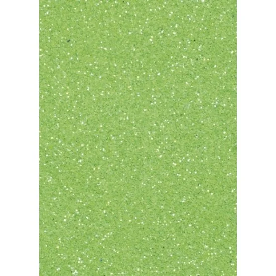 Αφρώδες φύλλο με glitter 30cm x 20cm  2mm - Lime