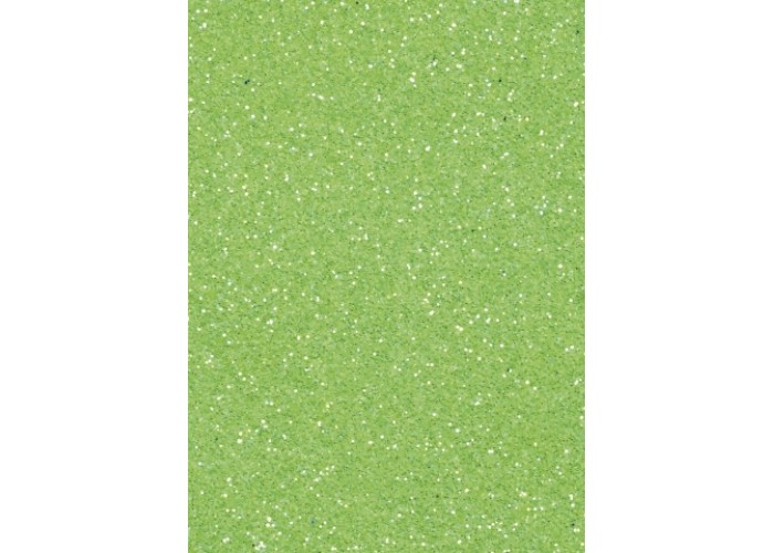 Αφρώδες φύλλο με glitter 30cm x 20cm  2mm - Lime