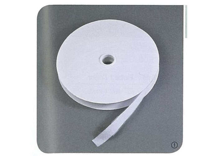 Velcro ταινία αυτοκόλλητη λευκή,16mm, 25μέτρα