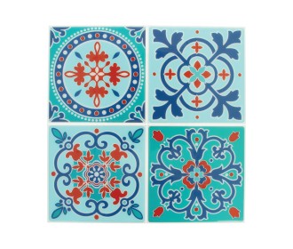 Αυτοκόλλητα διακοσμητικά μωσαϊκο 4τεμ 12,5x12,5 cm