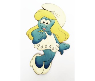 Στρουμφίτα εκτύπωση σε ξύλο Στρουμφίτα εκτύπωση σε ξύλο