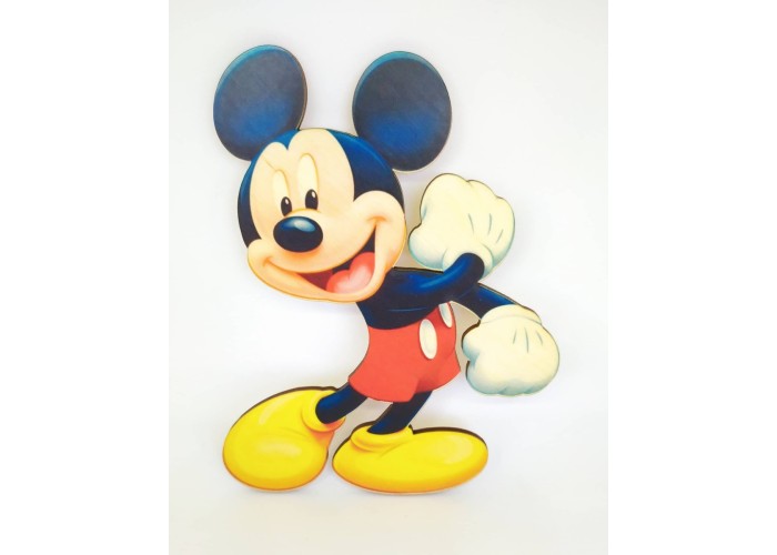 Mickey #4 εκτύπωση σε ξύλο