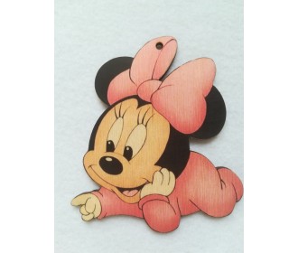Minnie #3 εκτύπωση σε ξύλο