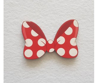 Φιόγκος πουά εκτύπωση σε ξύλο