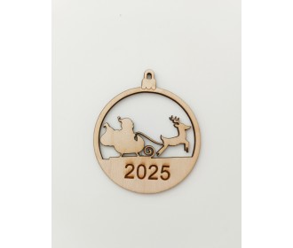 Ξύλινο διακοσμητικό Έλκηθρο 2026 Ξύλινο διακοσμητικό Έλκηθρο 2026