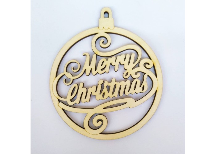 Ξύλινο διακοσμητικό Merry Christmas #1 Ξύλινο διακοσμητικό Merry Christmas #1