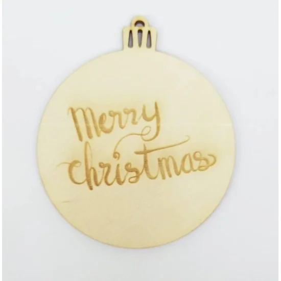 Ξύλινο διακοσμητικό Merry Christmas #2