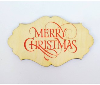 Ξύλινο διακοσμητικό Merry Christmas #3 Ξύλινο διακοσμητικό Merry Christmas #3
