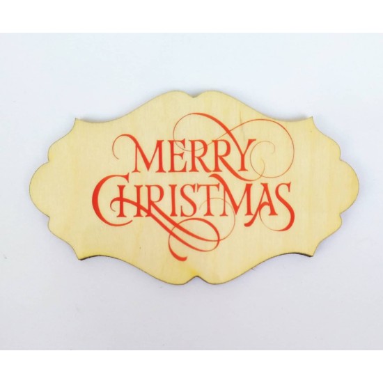 Ξύλινο διακοσμητικό Merry Christmas #3 Ξύλινο διακοσμητικό Merry Christmas #3