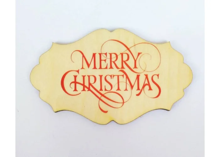 Ξύλινο διακοσμητικό Merry Christmas #3