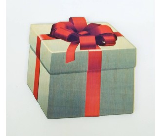 Ξύλινο Έγχρωμο διακοσμητικό στοιχείο Gift Box Ξύλινο Έγχρωμο διακοσμητικό στοιχείο Gift Box