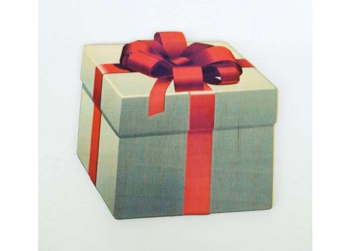 Ξύλινο Έγχρωμο διακοσμητικό στοιχείο Gift Box Ξύλινο Έγχρωμο διακοσμητικό στοιχείο Gift Box