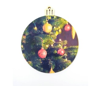 Ξύλινο Έγχρωμο διακοσμητικό στοιχείο Christmas #3 Ξύλινο Έγχρωμο διακοσμητικό στοιχείο Christmas #3