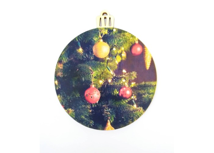Ξύλινο Έγχρωμο διακοσμητικό στοιχείο Christmas #3 Ξύλινο Έγχρωμο διακοσμητικό στοιχείο Christmas #3