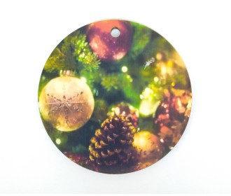 Ξύλινο Έγχρωμο διακοσμητικό στοιχείο Christmas #2 Ξύλινο Έγχρωμο διακοσμητικό στοιχείο Christmas #2