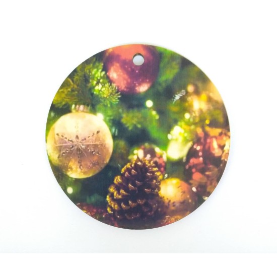 Ξύλινο Έγχρωμο διακοσμητικό στοιχείο Christmas #2 Ξύλινο Έγχρωμο διακοσμητικό στοιχείο Christmas #2