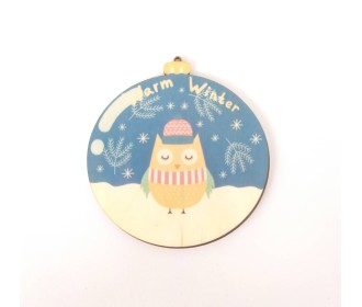 Ξύλινο Έγχρωμο διακοσμητικό στοιχείο Christmas #15 Ξύλινο Έγχρωμο διακοσμητικό στοιχείο Christmas #15