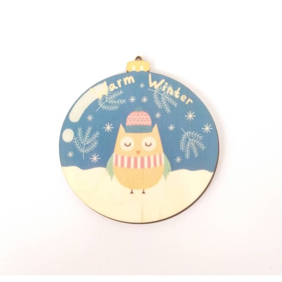 Ξύλινο Έγχρωμο διακοσμητικό στοιχείο Christmas #15 Ξύλινο Έγχρωμο διακοσμητικό στοιχείο Christmas #15