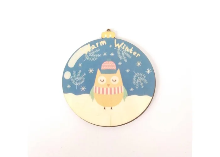 Ξύλινο Έγχρωμο διακοσμητικό στοιχείο Christmas #15