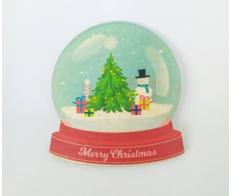 Ξύλινο Έγχρωμο διακοσμητικό στοιχείο Christmas Glass Ball #3 Ξύλινο Έγχρωμο διακοσμητικό στοιχείο Christmas Glass Ball #3
