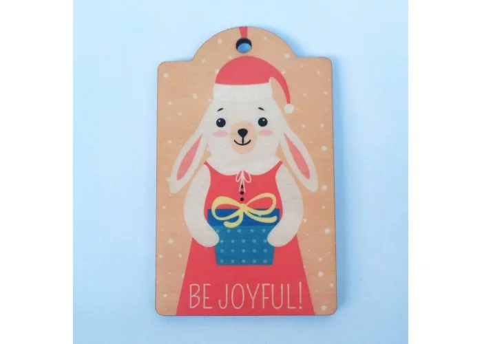 Ξύλινο Έγχρωμο διακοσμητικό στοιχείο Be Joyful