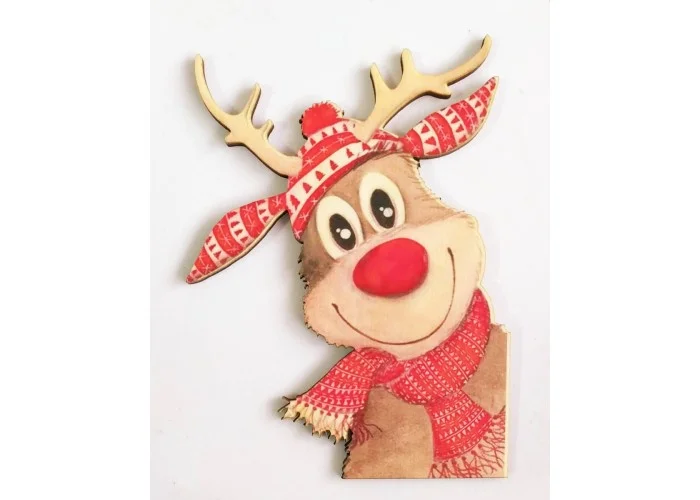 Ξύλινο Έγχρωμο διακοσμητικό στοιχείο Christmas #18