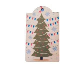 Ξύλινο Έγχρωμο διακοσμητικό στοιχείο Christmas #19 Ξύλινο Έγχρωμο διακοσμητικό στοιχείο Christmas #19