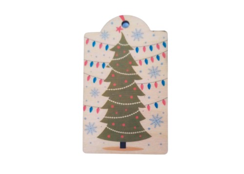 Ξύλινο Έγχρωμο διακοσμητικό στοιχείο Christmas #19 Ξύλινο Έγχρωμο διακοσμητικό στοιχείο Christmas #19