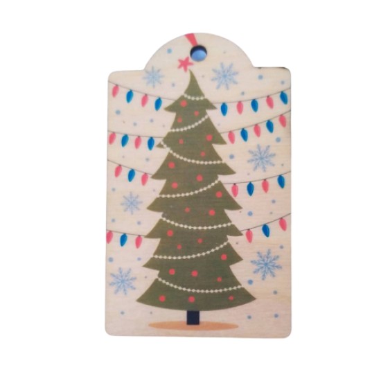 Ξύλινο Έγχρωμο διακοσμητικό στοιχείο Christmas #19 Ξύλινο Έγχρωμο διακοσμητικό στοιχείο Christmas #19