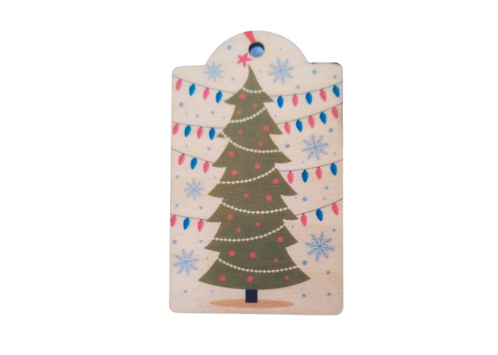 Ξύλινο Έγχρωμο διακοσμητικό στοιχείο Christmas #19 Ξύλινο Έγχρωμο διακοσμητικό στοιχείο Christmas #19