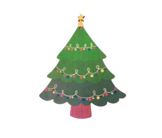 Ξύλινο Έγχρωμο διακοσμητικό στοιχείο Christmas #21 Ξύλινο Έγχρωμο διακοσμητικό στοιχείο Christmas #21
