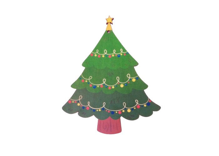 Ξύλινο Έγχρωμο διακοσμητικό στοιχείο Christmas #21 Ξύλινο Έγχρωμο διακοσμητικό στοιχείο Christmas #21