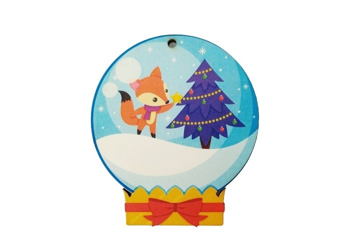 Ξύλινο Έγχρωμο διακοσμητικό στοιχείο Christmas #27 Ξύλινο Έγχρωμο διακοσμητικό στοιχείο Christmas #27