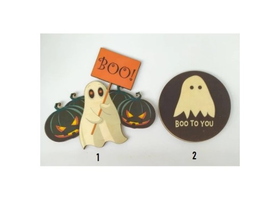 Ξύλινο Έγχρωμο διακοσμητικό στοιχείο Halloween #3 Ξύλινο Έγχρωμο διακοσμητικό στοιχείο Halloween #3
