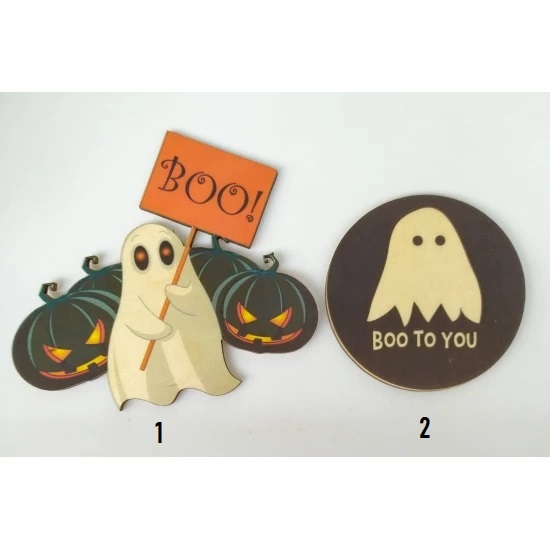 Ξύλινο Έγχρωμο διακοσμητικό στοιχείο Halloween #3 Ξύλινο Έγχρωμο διακοσμητικό στοιχείο Halloween #3
