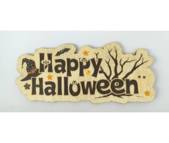 Ξύλινο Έγχρωμο διακοσμητικό στοιχείο Halloween #5