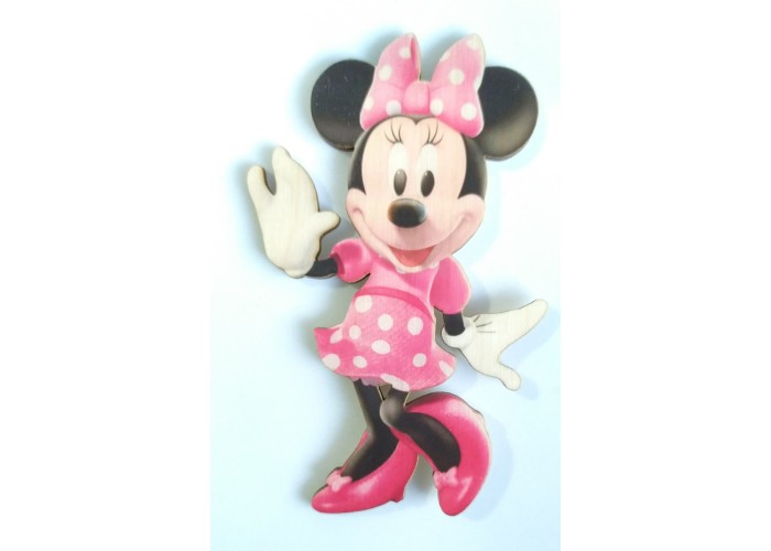 Minnie #12 εκτύπωση σε ξύλο Minnie #12 εκτύπωση σε ξύλο