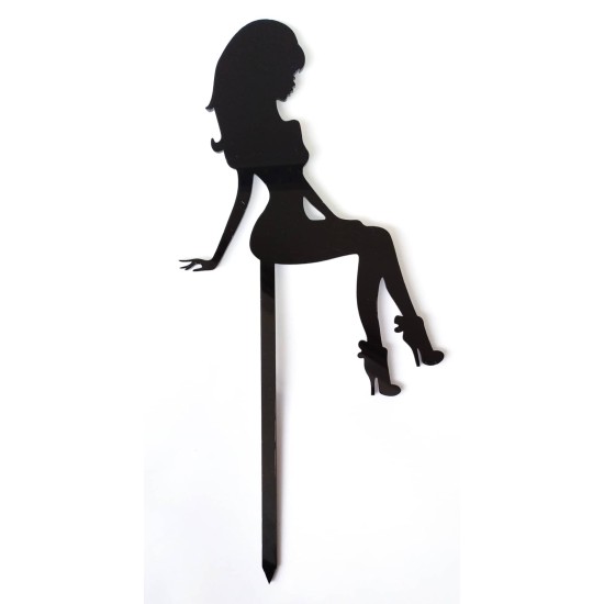 Plexiglass Cake Topper Γυναίκα 15εκ. Plexiglass Cake Topper Γυναίκα 15εκ.
