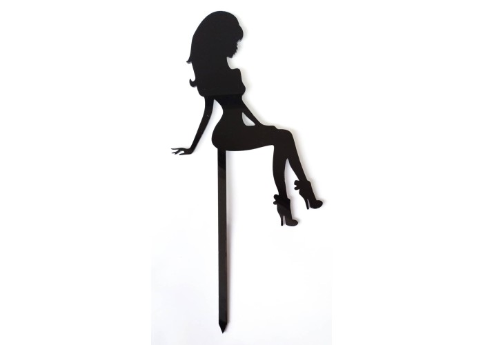 Plexiglass Cake Topper Γυναίκα 15εκ. Plexiglass Cake Topper Γυναίκα 15εκ.