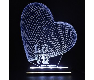 Διακοσμητικό Φωτιστικό Καρδιά #1