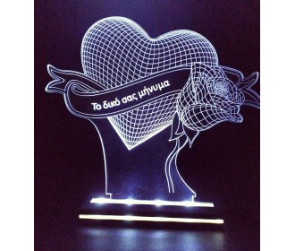 Διακοσμητικό Φωτιστικό Καρδιά #4