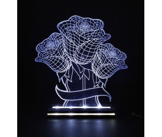 Διακοσμητικό Φωτιστικό Τριαντάφυλλα