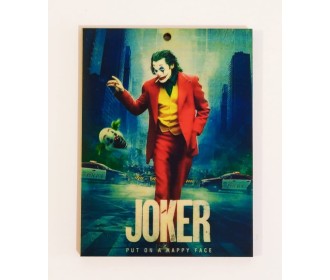 Καδράκι Joker εκτύπωση σε ξύλο