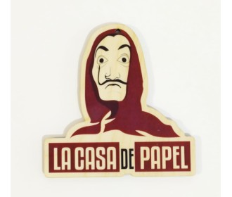 LaCasaDePapel εκτύπωση σε ξύλο